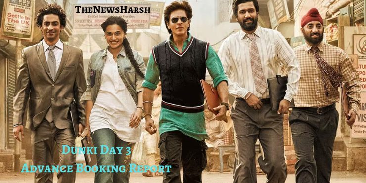 Shah Rukh Khan and some other famous casters walking in the Movie